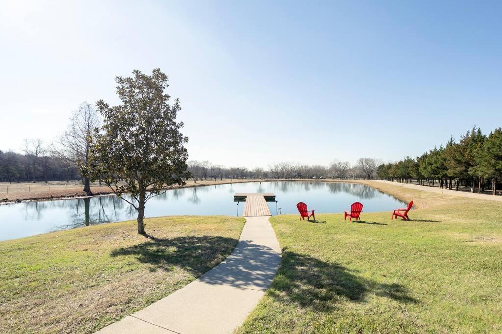Texas Ranch House With 5 Bedroom And Fish Pond Dallas Exteriör bild